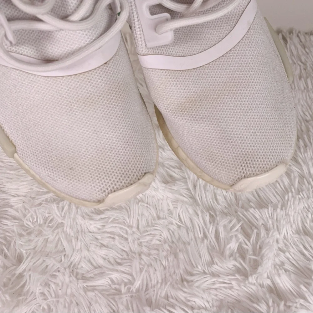 Adidas Kids White,‎ Red, and Green nmd Sneakers